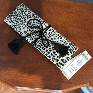 Chico’s Leopard Animal Print Jewelry or Accessory Roll